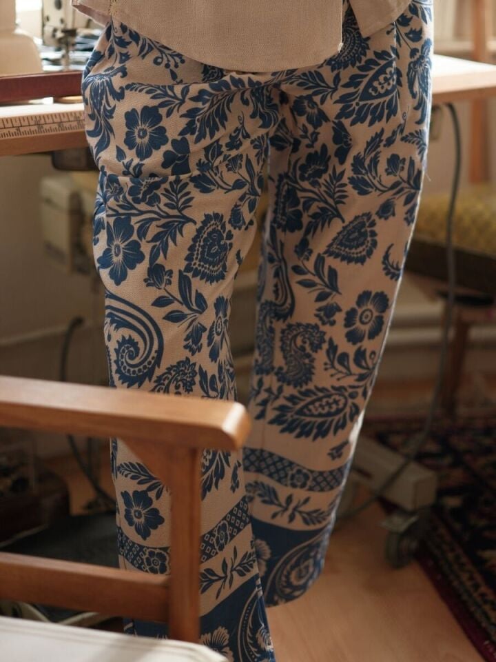 Etnik Desenli Pantolon